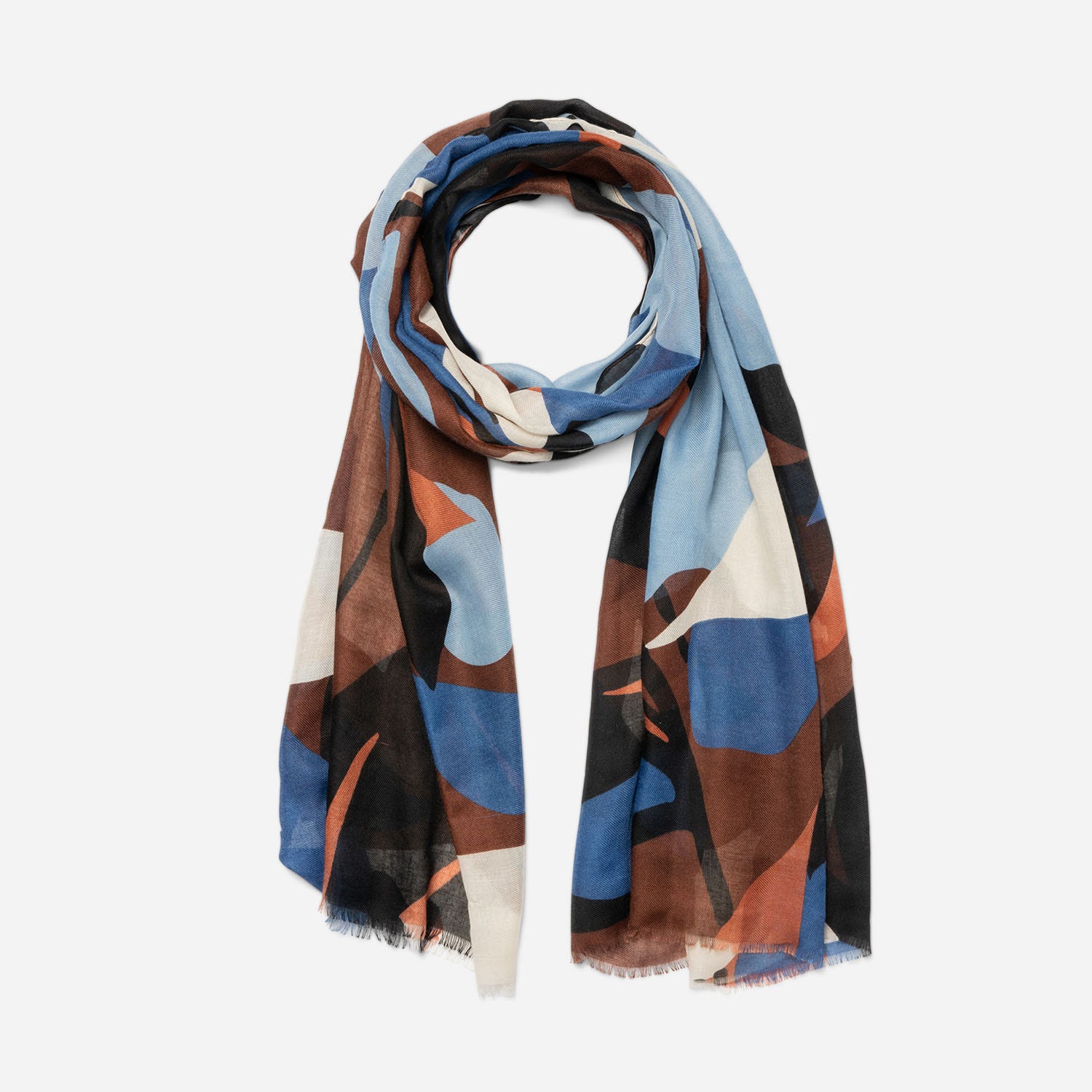 Foulard multicolore à motifs