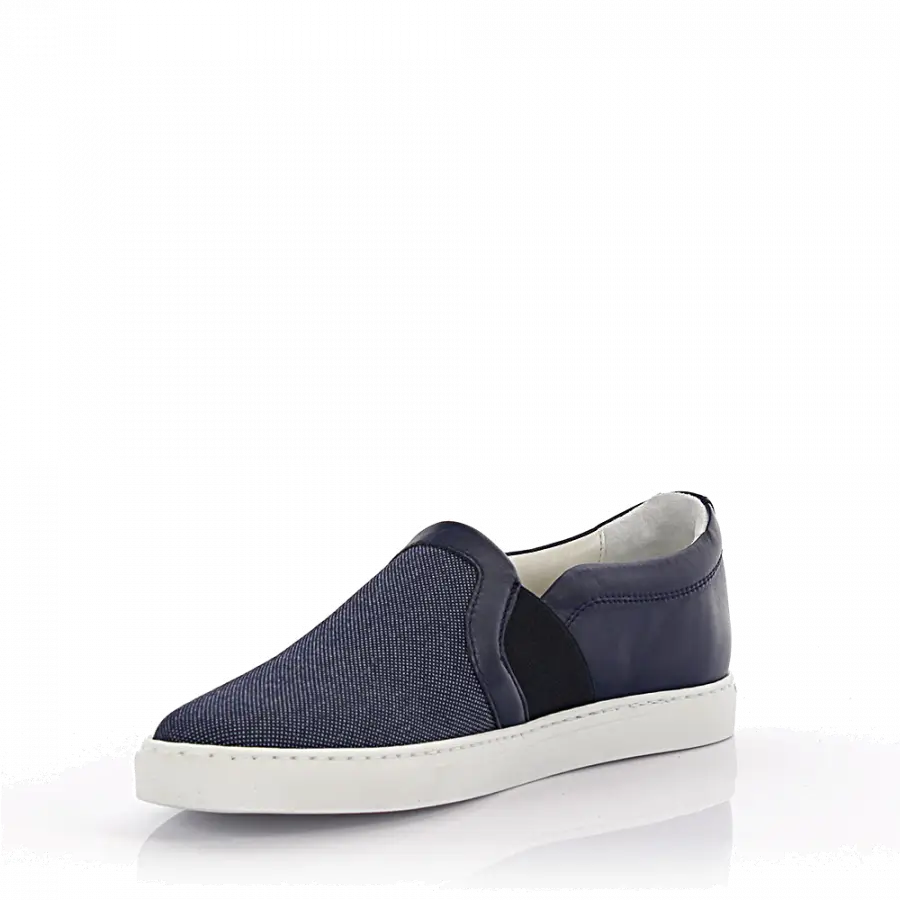 Lanvin - Slip-on Sneaker Leder blau - blau