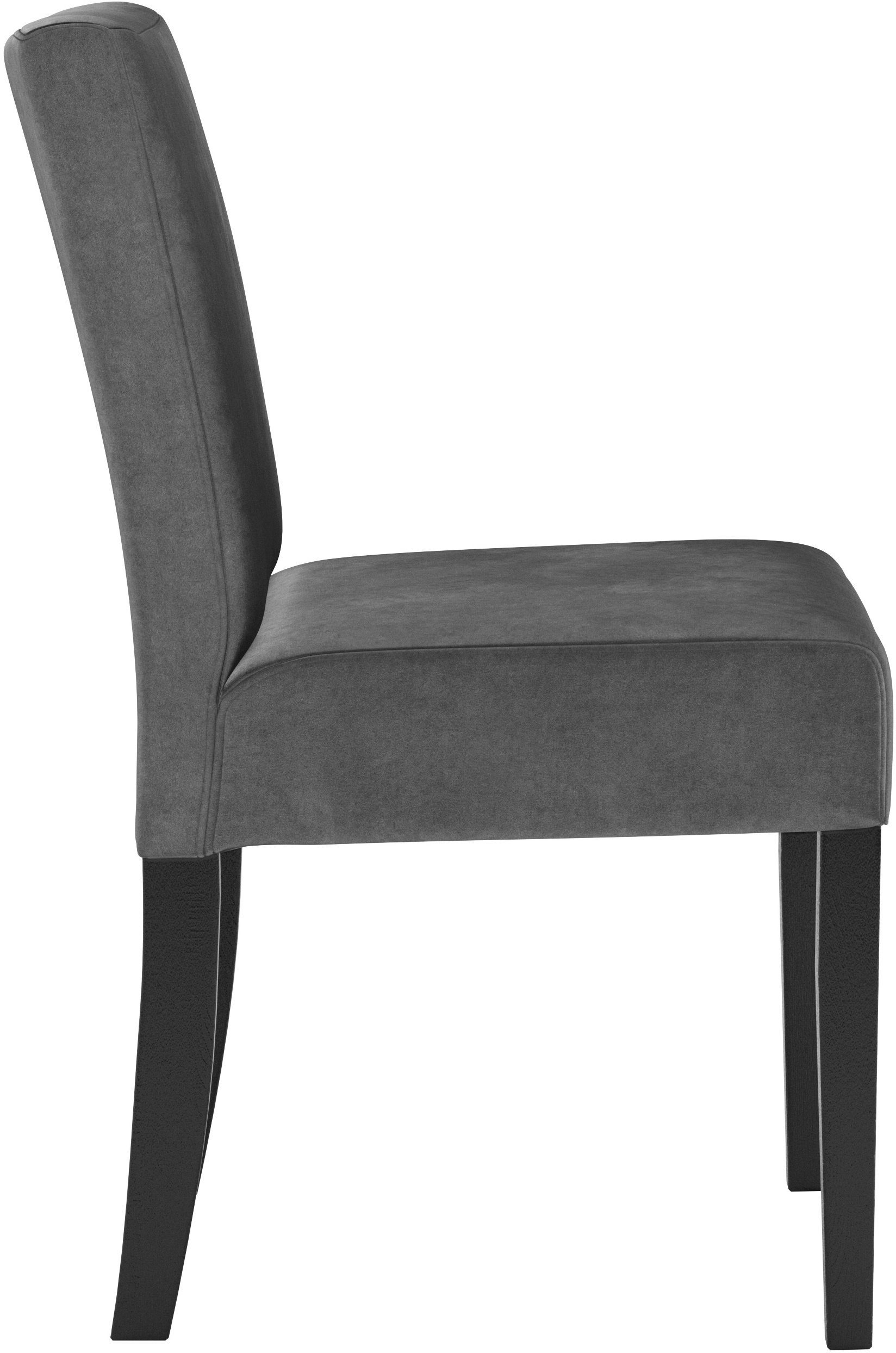 Home affaire 4-Fußstuhl Ella (Set, 2 St), im 2er Set erhältlich, Sitz und Rücken gepolstert, Sitzhöhe 51 cm