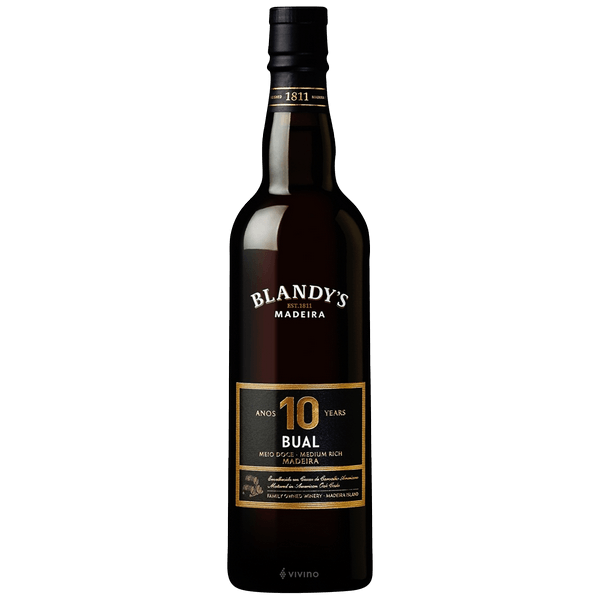 Blandy's 10 Year Old Bual Madeira (Medium Rich)N.V.