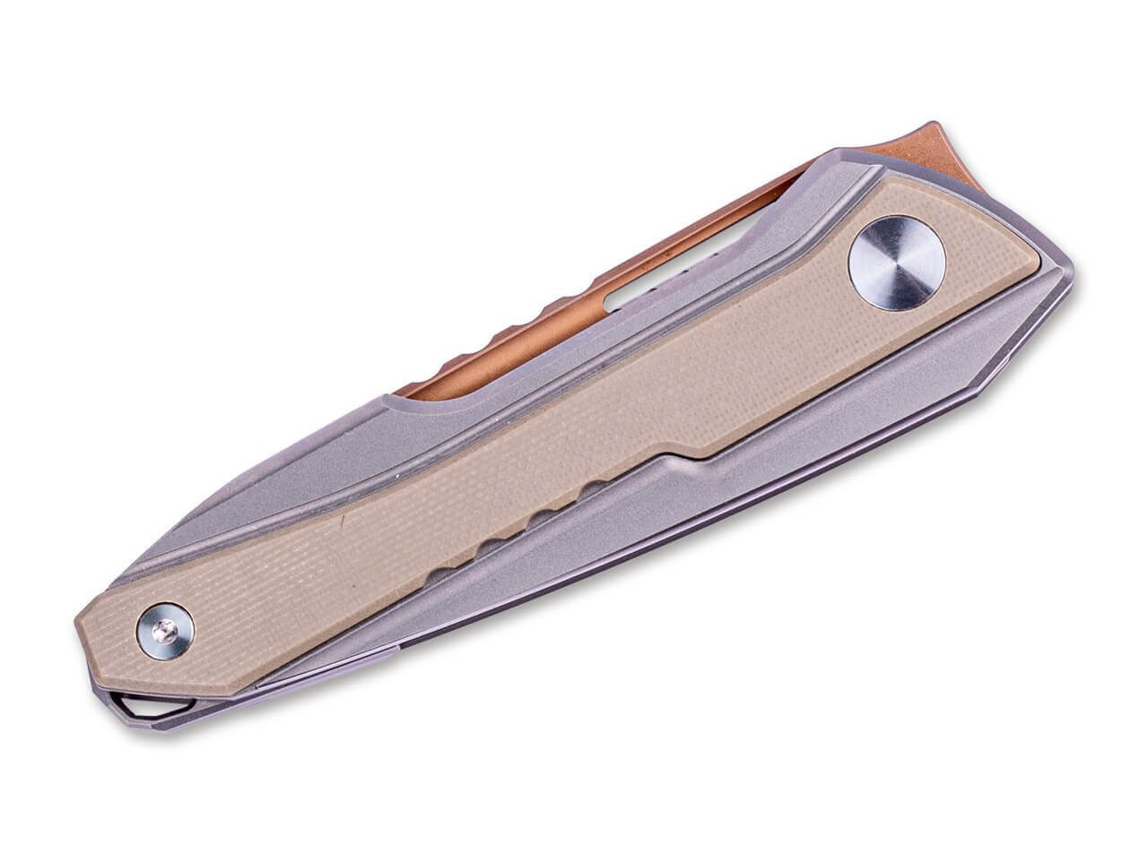 Bullet Frame Lock Titanium G10 Coyote