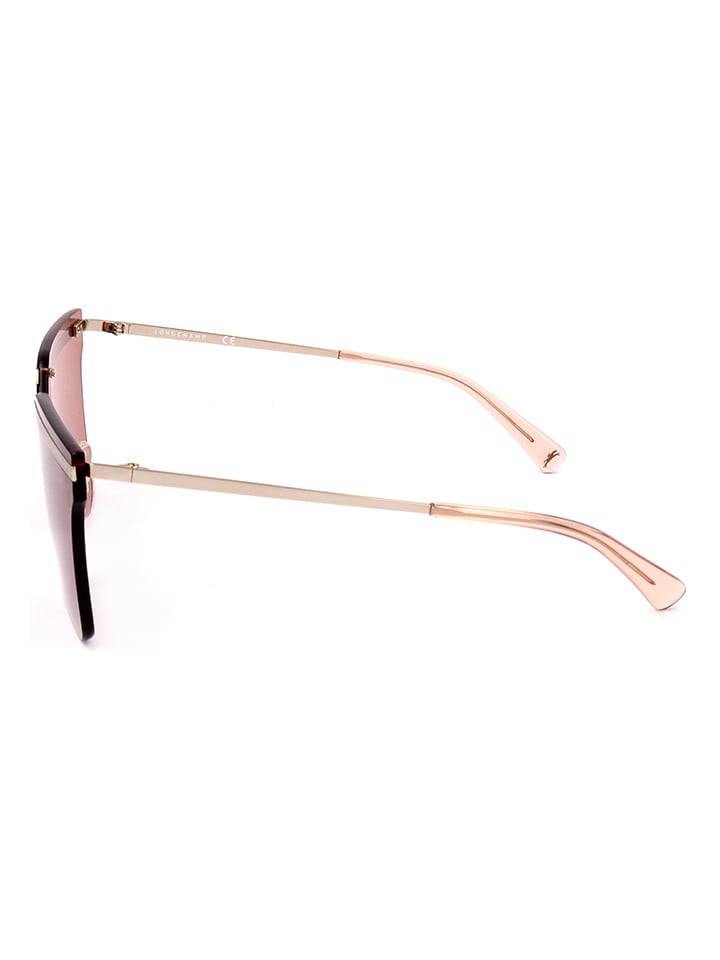 Longchamp Damen-Sonnenbrille in Gold/ Hellbraun günstig kaufen 60