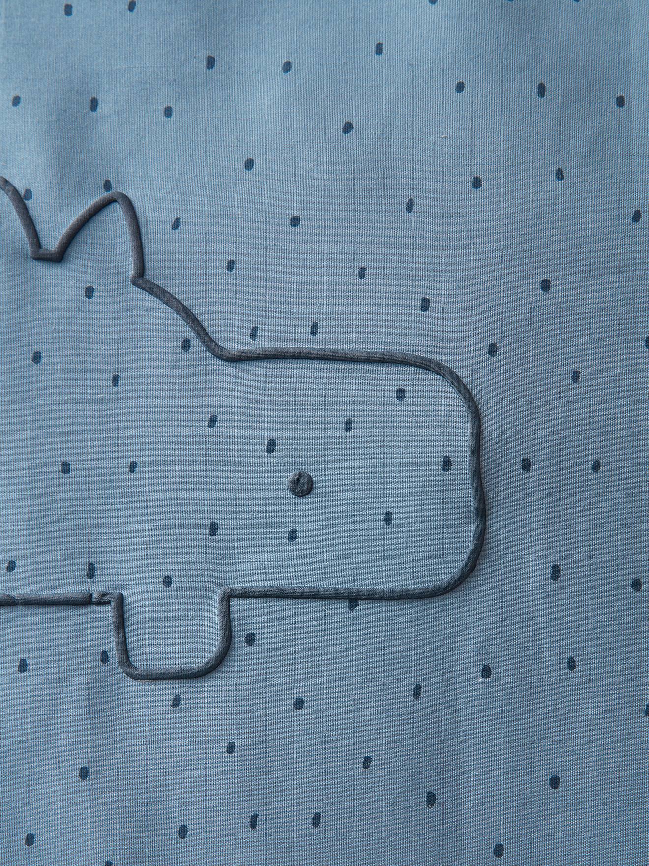 Vertbaudet Baby Bettbezug ohne Kissenbezug KLEINER DINO - blau