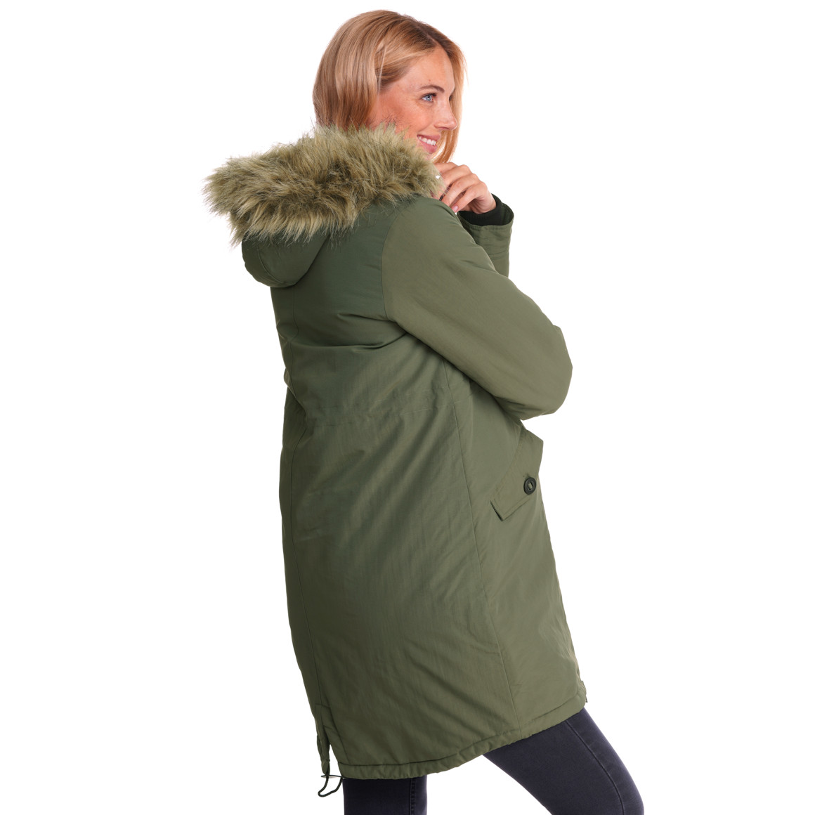Damen Umstands-Parka mit Kapuze