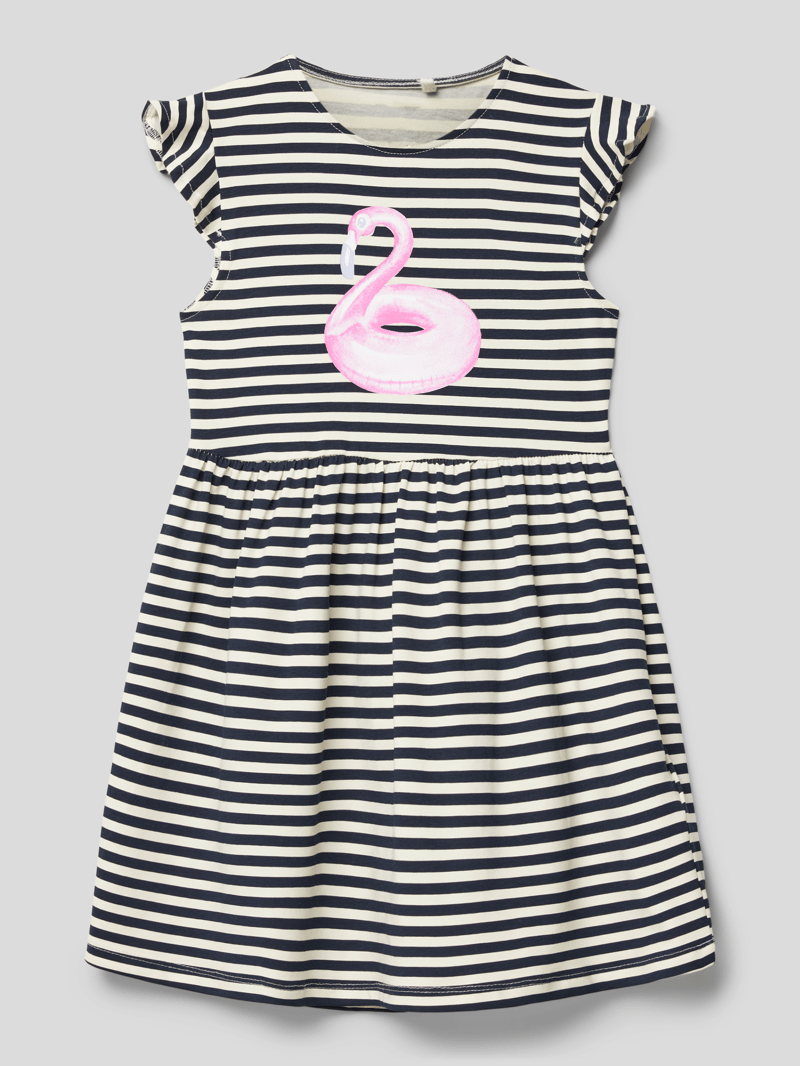Kleid mit Motiv-Print Modell 'ZYLINE' in blau
