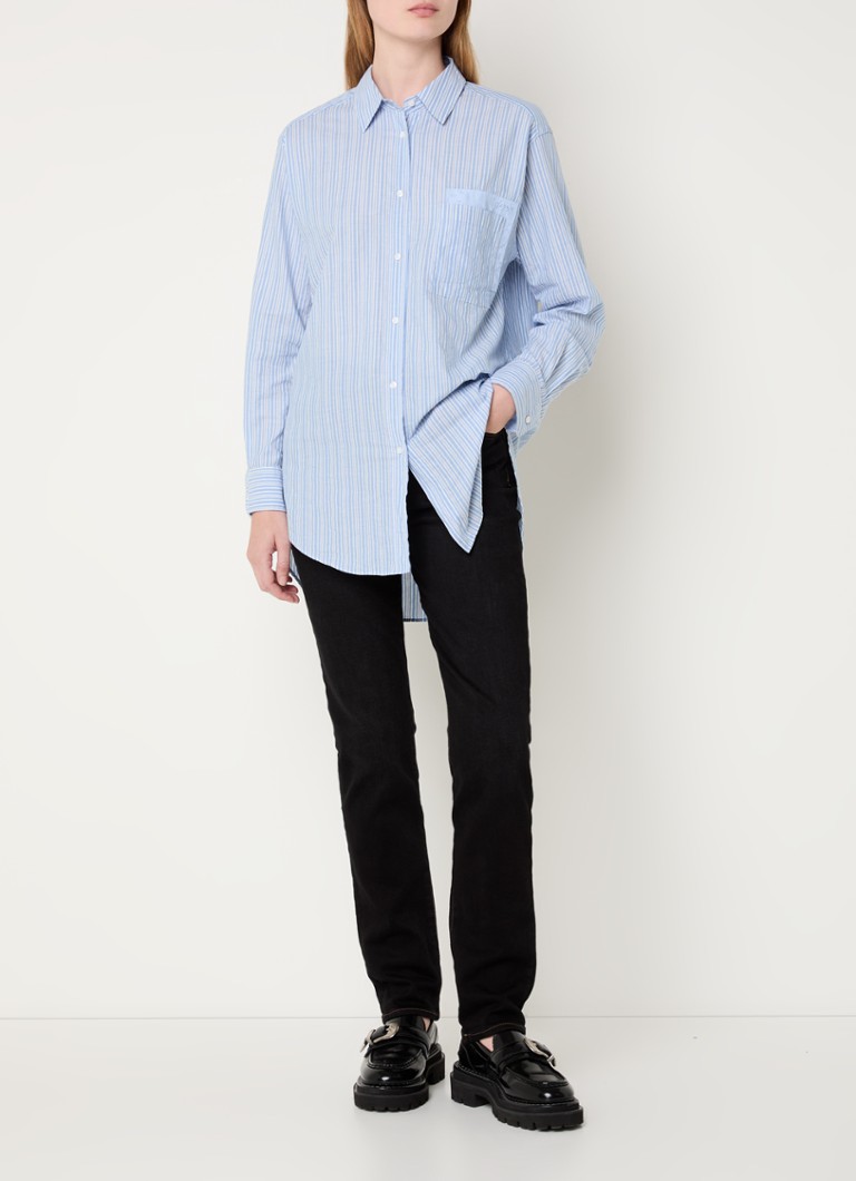 Camicia Bostucci a righe con taschino sul petto di Hugo Boss.