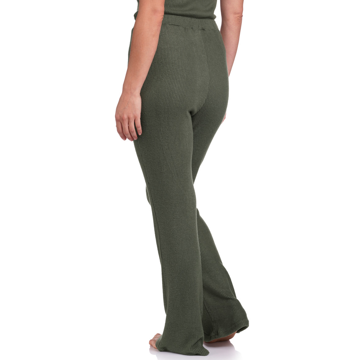 Damen Loungewear-Hose in gerippter Optik