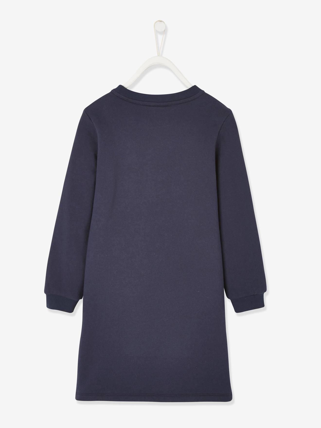 Robe molleton fille collection capsule vertbaudet fabrication française encre