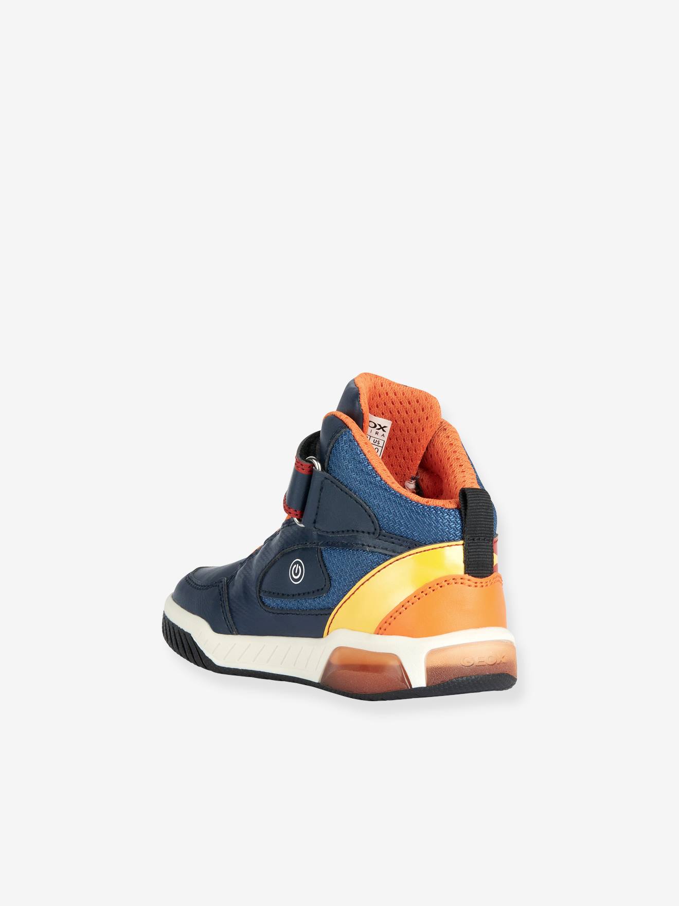 Geox Kinder Sneakers J Inek Boy GEOX, Blinklichter - orange