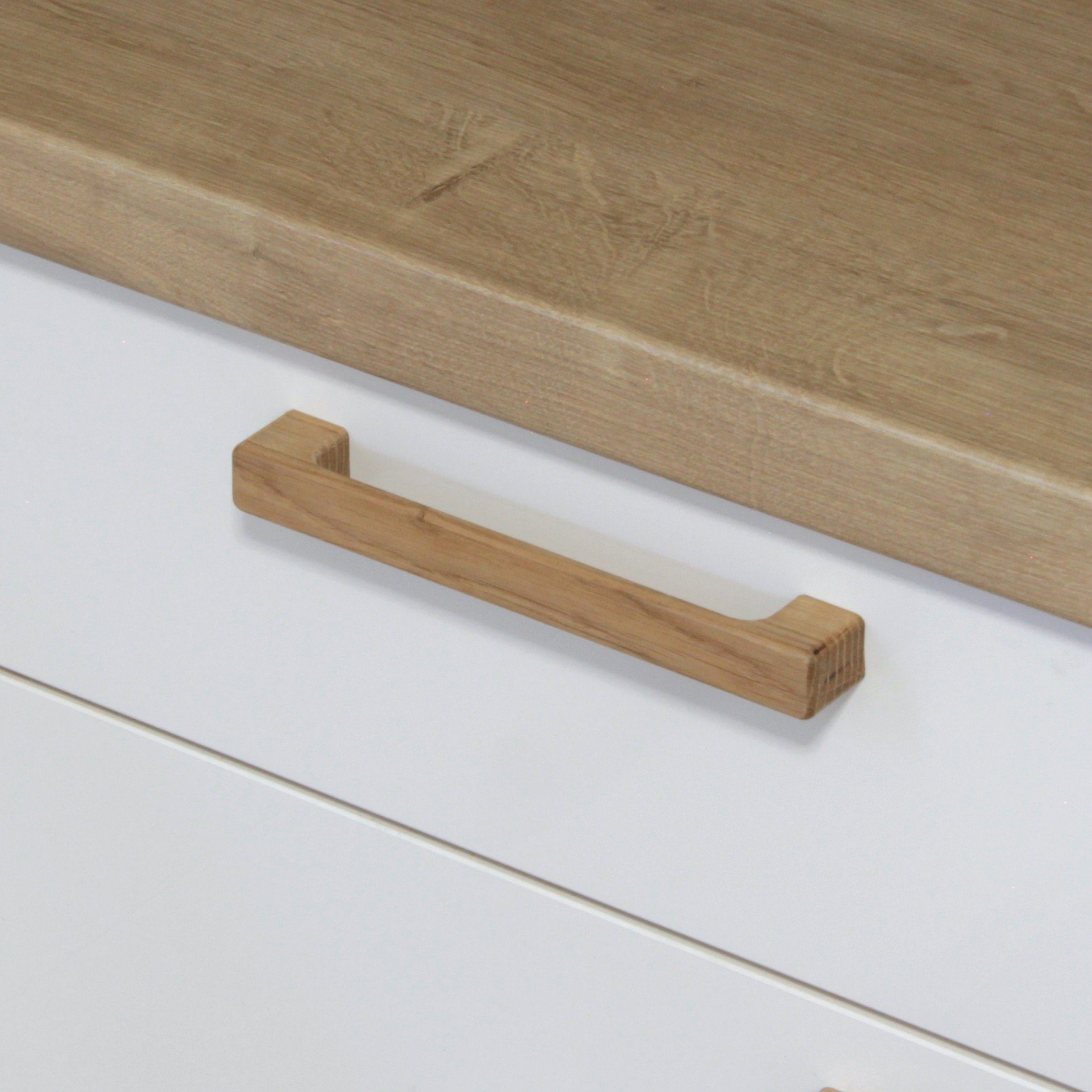 ekengriep Möbelgriff 253, Holzgriff aus Eiche für Küche, IKEA Schrank, Schubladen usw.