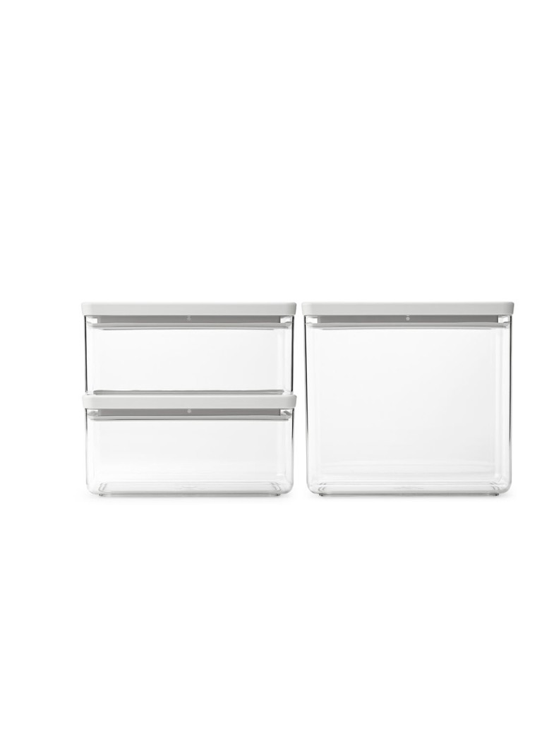 Set de 3 borcane suprapunibile Brabantia Tasty+