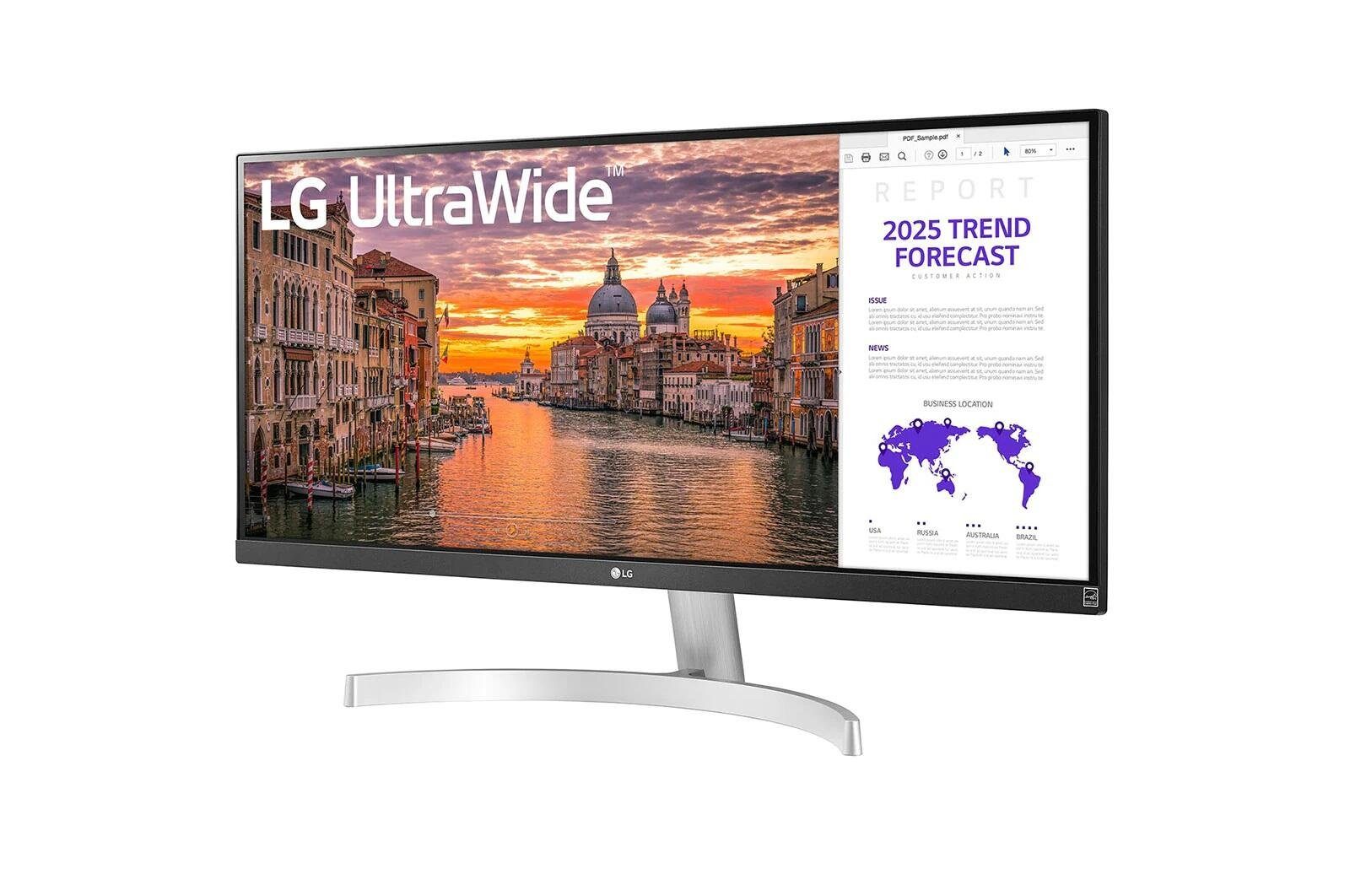 LG LG 29WN600-W TFT-Monitor (2.560 x 1.080 Pixel (21:9), 5 ms Reaktionszeit, 75 Hz, IPS Panel)