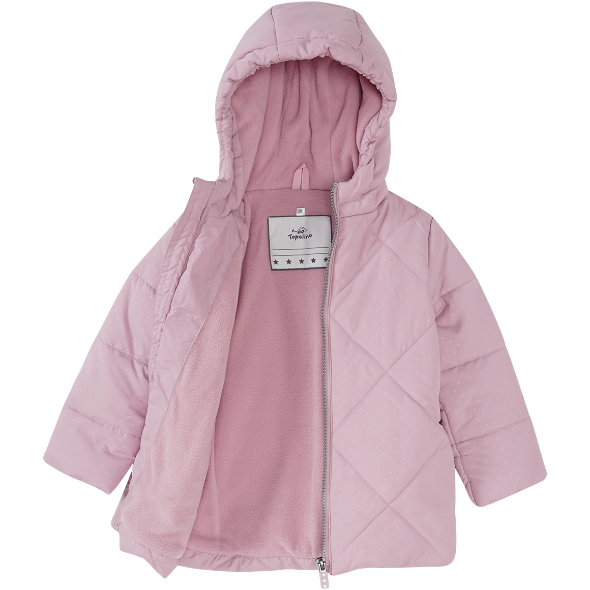 Mädchen Steppjacke mit feinen Pünktchen