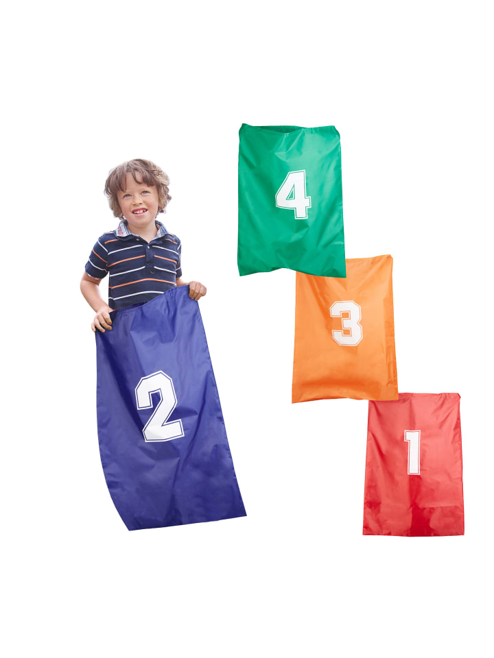 relaxdays 4x Hüpfsäcke Kinder in Bunt günstig kaufen onesize