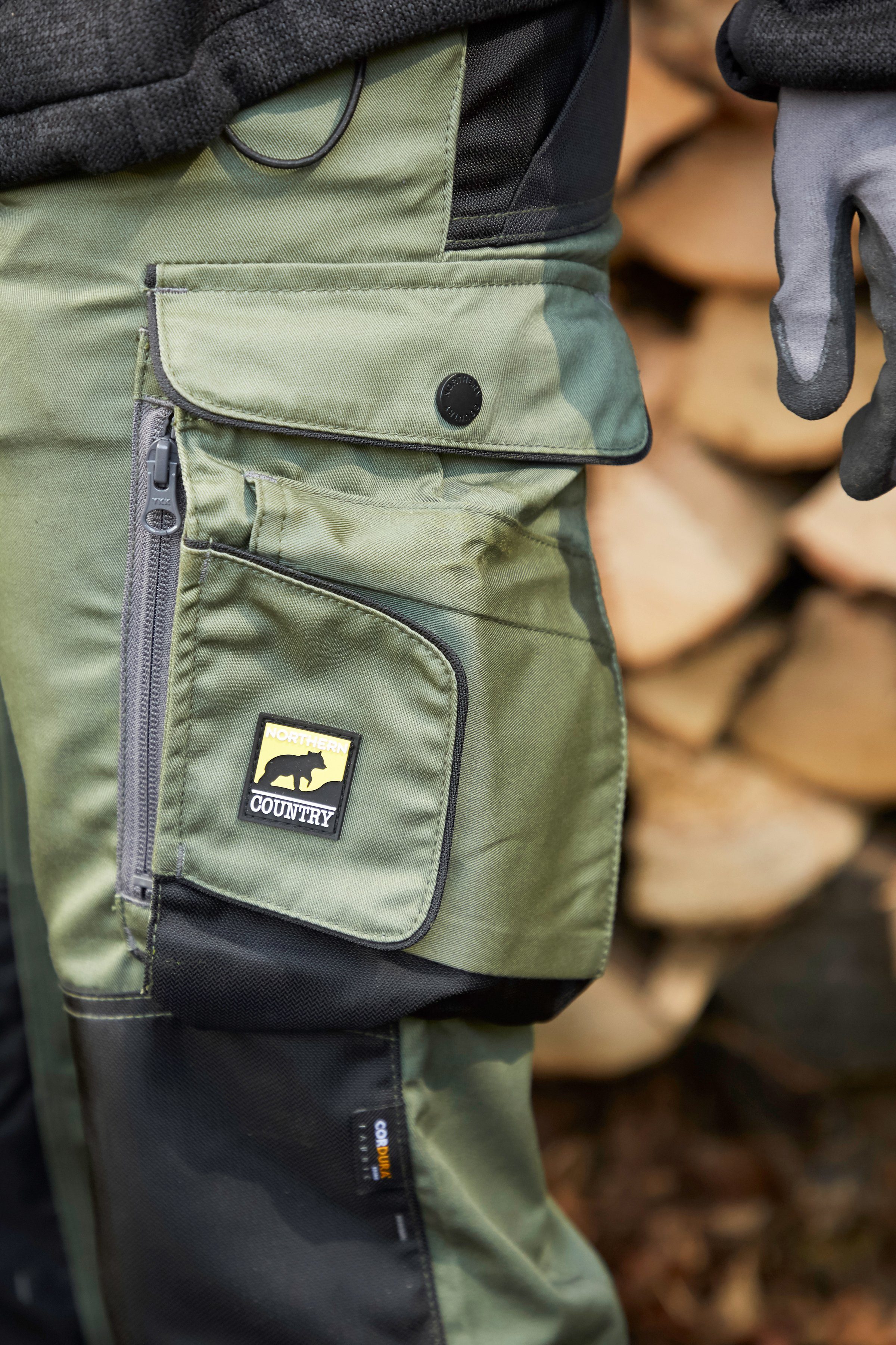 Northern Country Arbeitshose (langlebig durch 3-fach Innenbeinnaht + Verriegelungspunkte, 9 Taschen) für Damen mit Cordura®Verstärkungen und Reißverschlussbelüftung