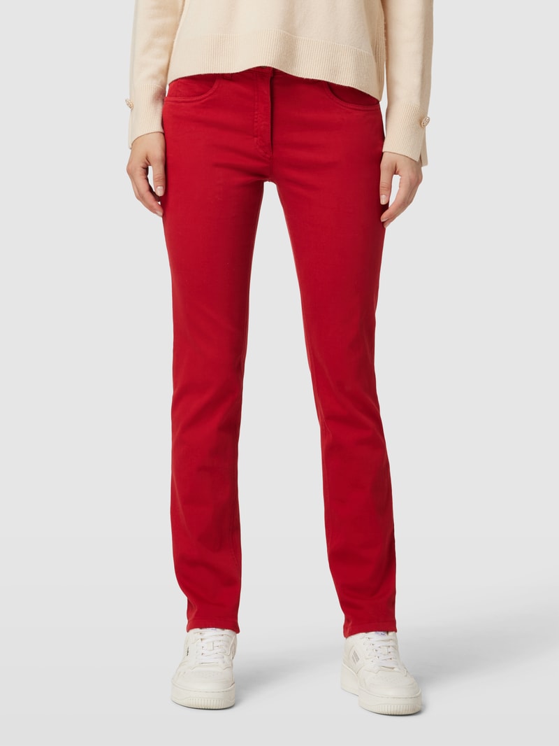 Slim Fit Jeans mit Stretch-Anteil Modell 'TWIGY' in rot