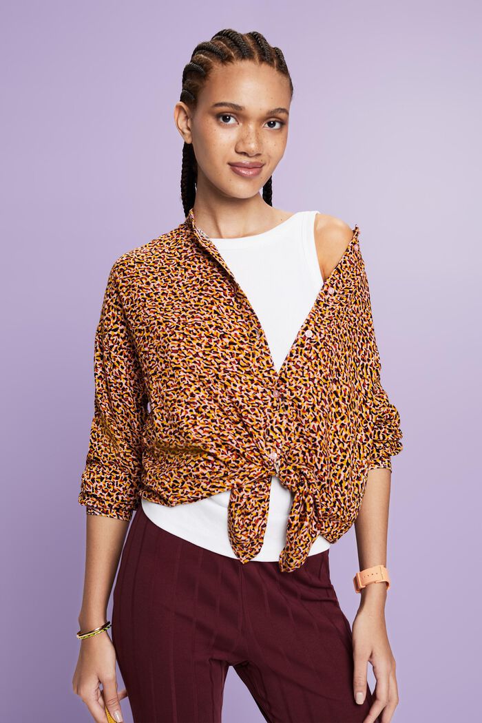 Bluse mit Muster, LENZING™ ECOVERO™