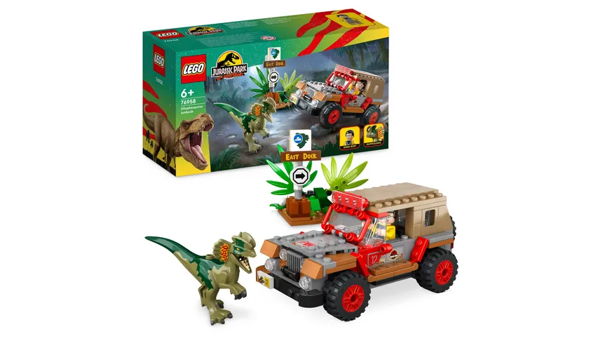 LEGO Jurassic Park 76958 Hinterhalt des Dilophosaurus