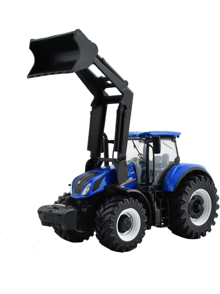 Bburago Traktor - New Holland T7.315 mit Frontlader (10cm) in blau günstig kaufen onesize