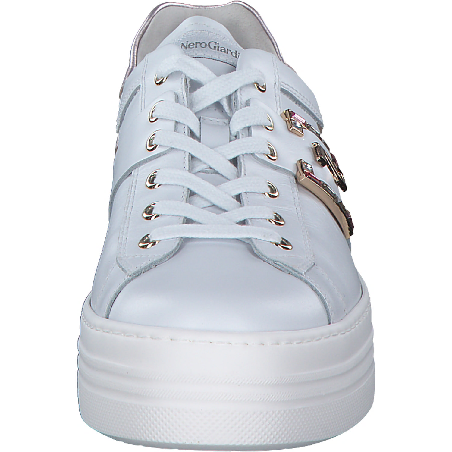 NeroGiardini E409967D, Schnürschuhe, Damen, Weiß