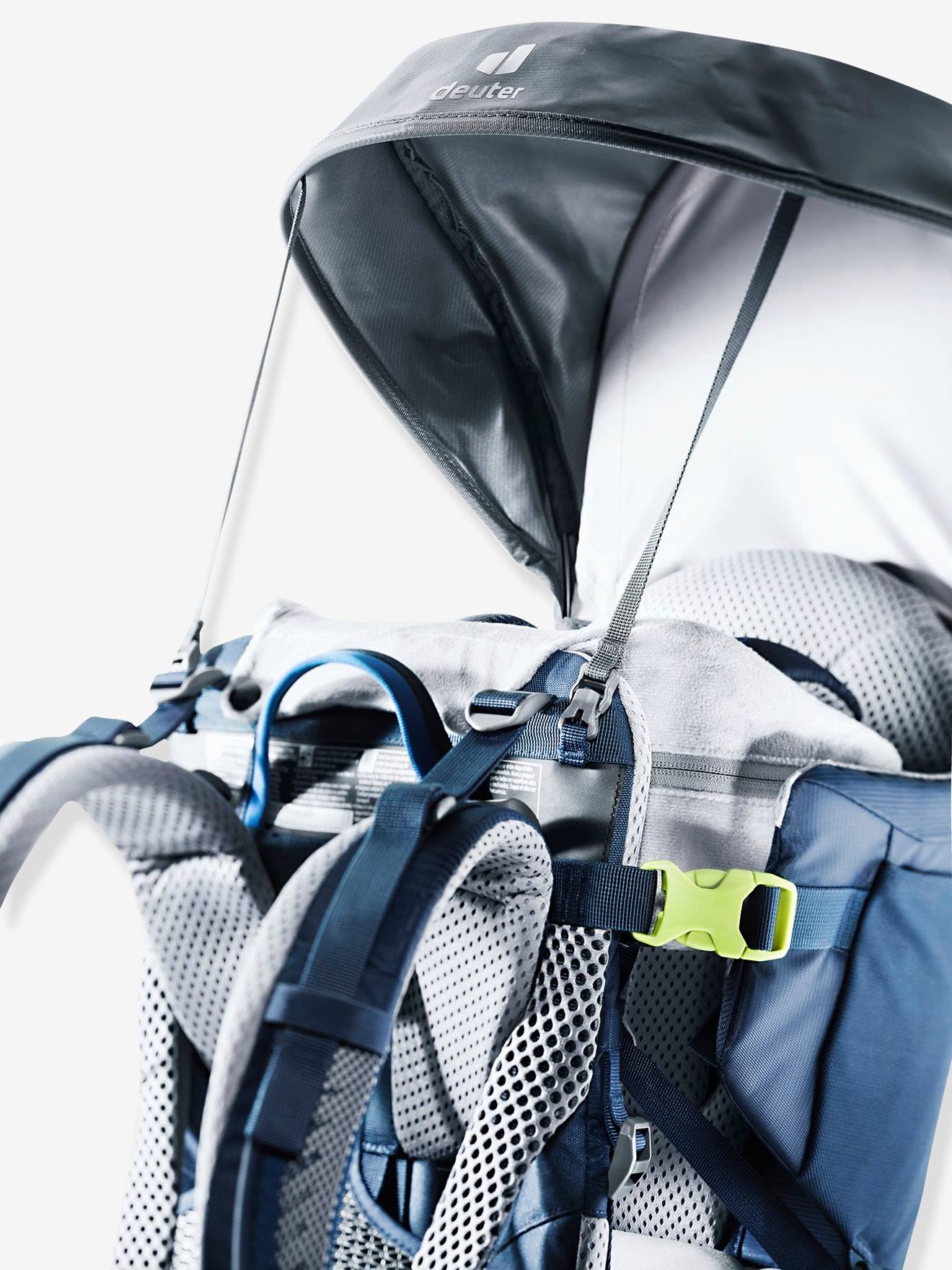 Porte-bébé Kid Comfort + protection soleil DEUTER bleu