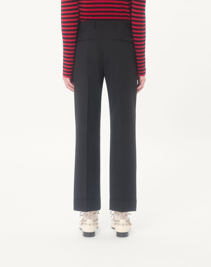 Valentino wollen broek met omslag