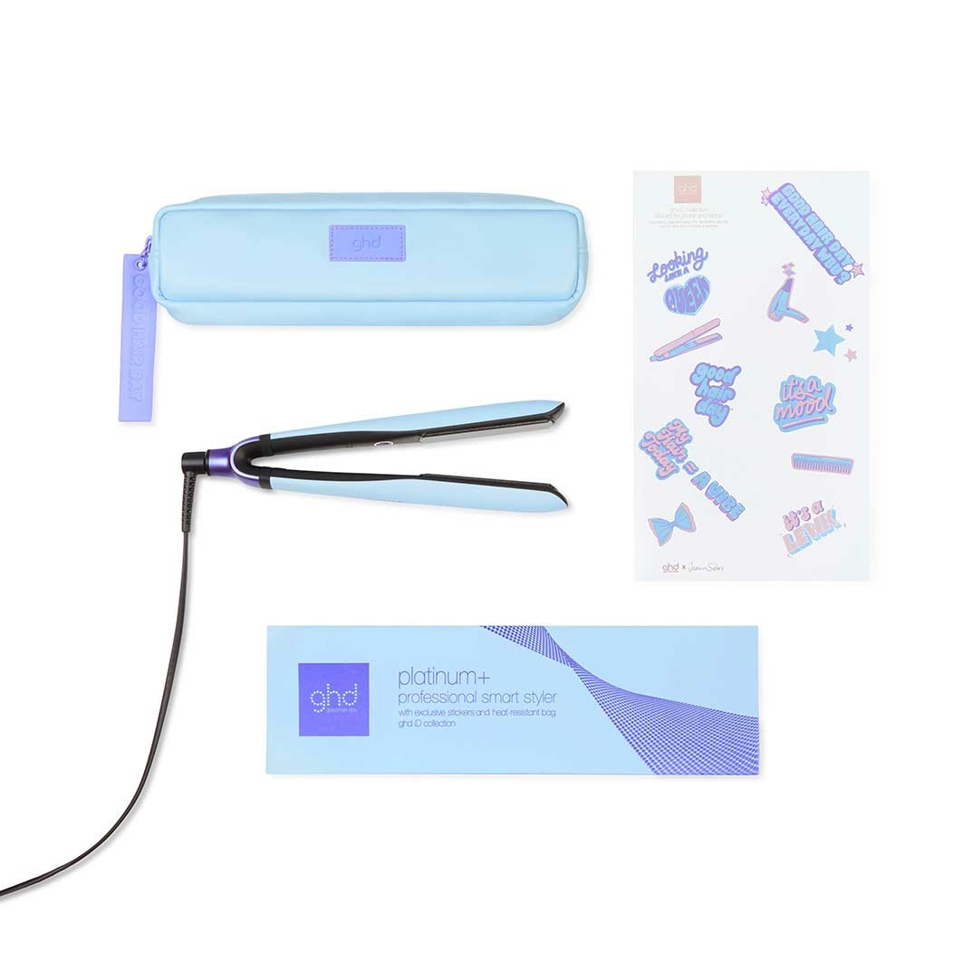 ghd - good hair day iD Collection Platinum+ Styler pastel blue Glätteisen
