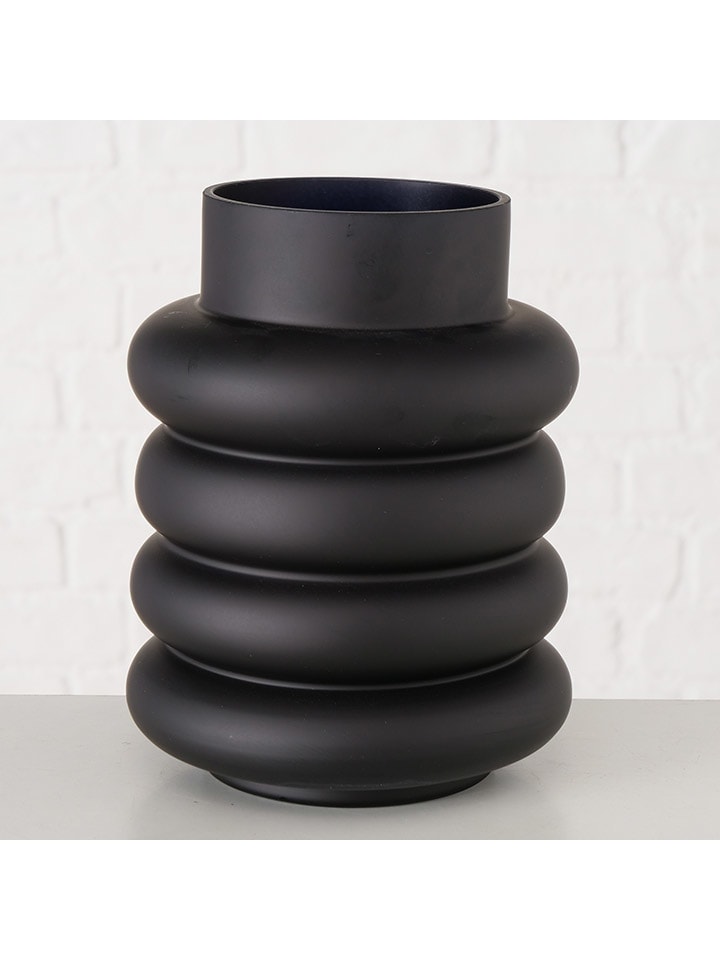 Boltze Vase ''Ribbo'' in Schwarz - (H)20 x Ø 15 cm günstig kaufen onesize