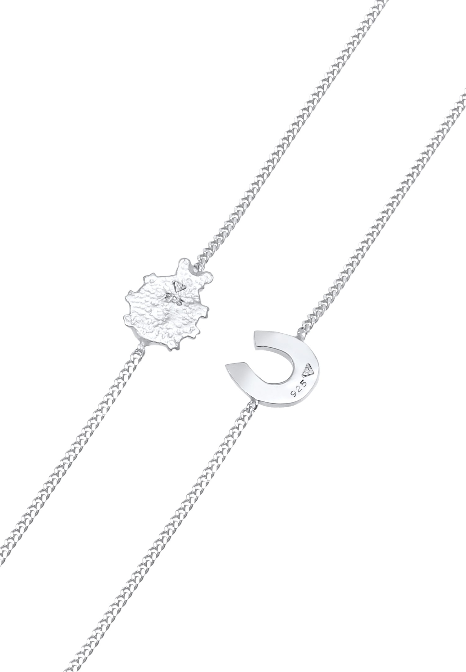 Pendientes Elli para niños con simpáticas y coloridas mariquitas de herradura en plata de ley 925.