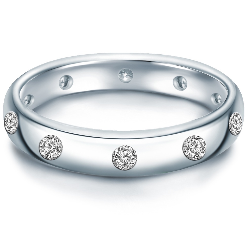 Trilani Bague en argent Argent sterling Oxyde de zirconium (CZ) en Argent Bague