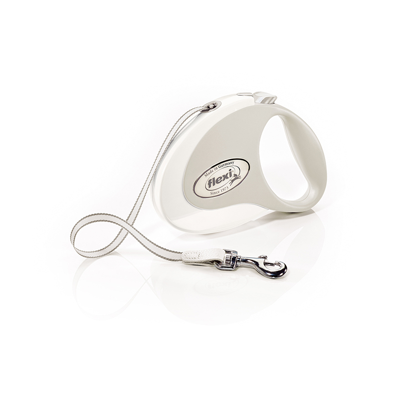 Flexi Hundeleinen Flexi Style Gurt weiß M, 5 m, 25 kg
