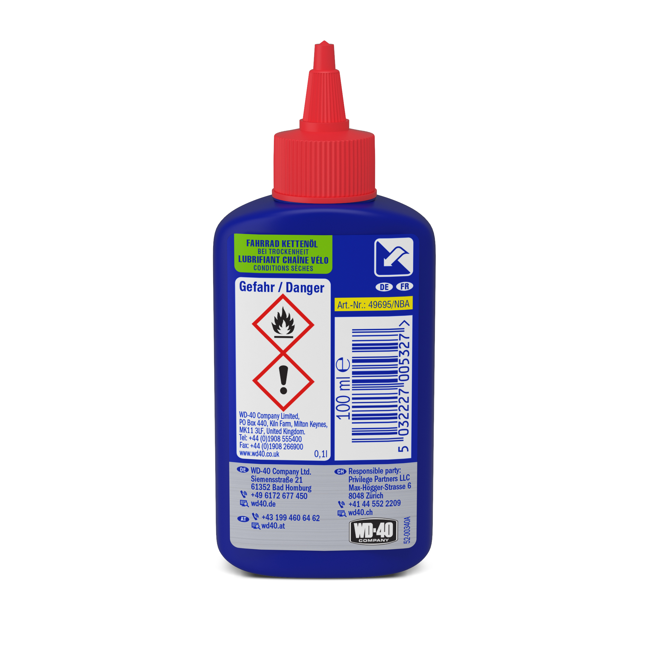 WD-40 Fahrrad Kettenöl bei Trockenheit, 100ml - ATU