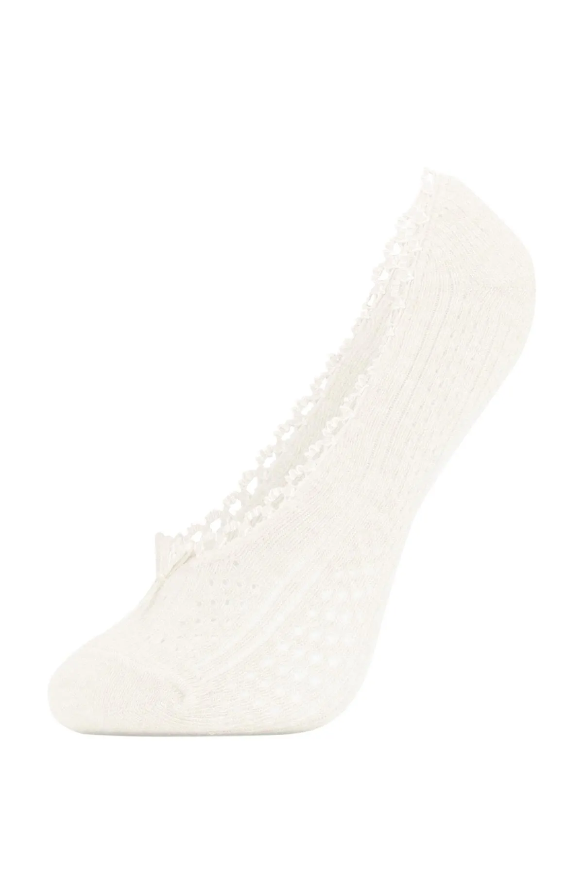 DeFacto  Ballerinasocken aus Baumwolle mit Applikation für Damen, 3-teilig, Z9631azns
