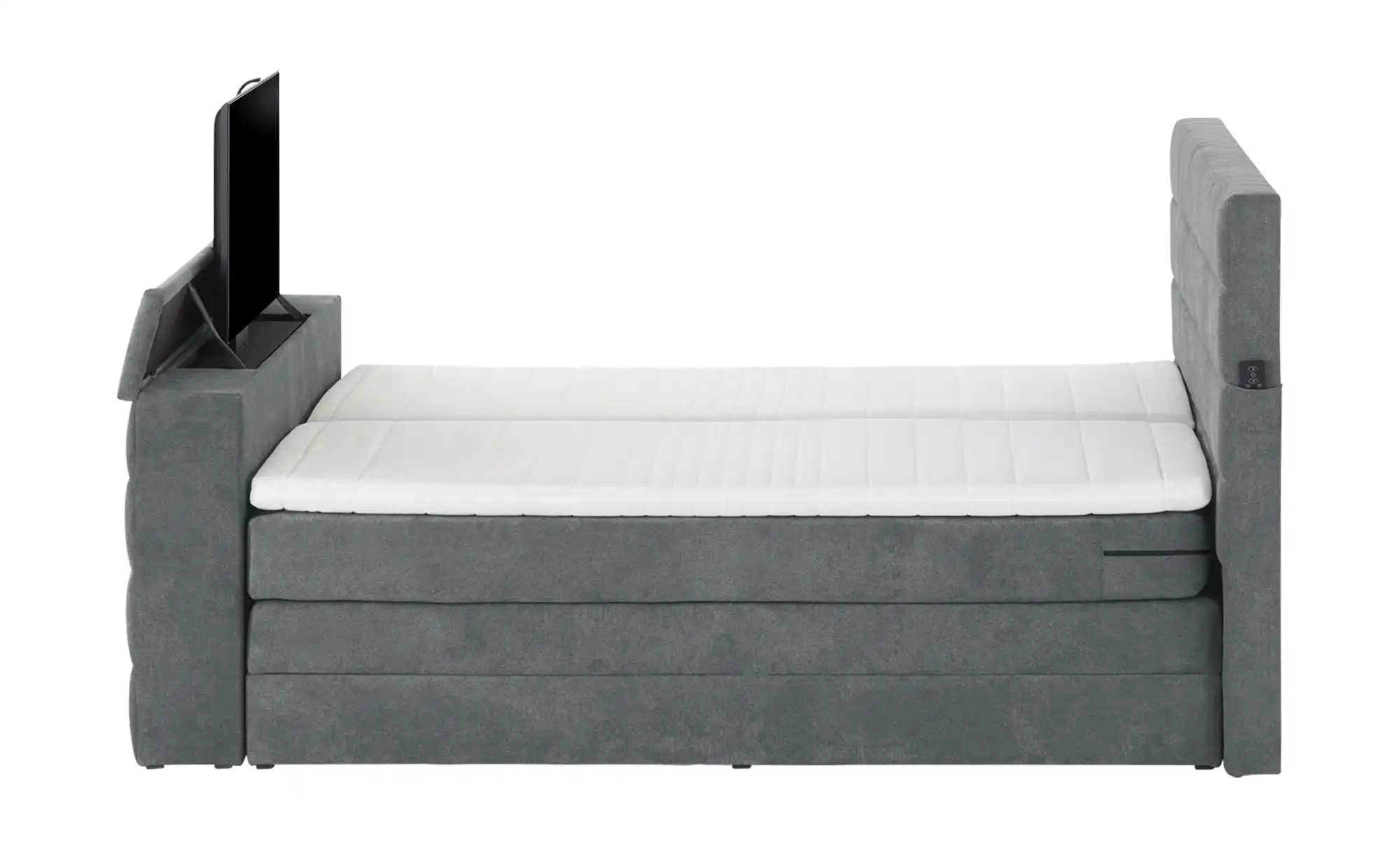 Primo TV-Boxspringbett mit motorischer TV-Halterung Dillon