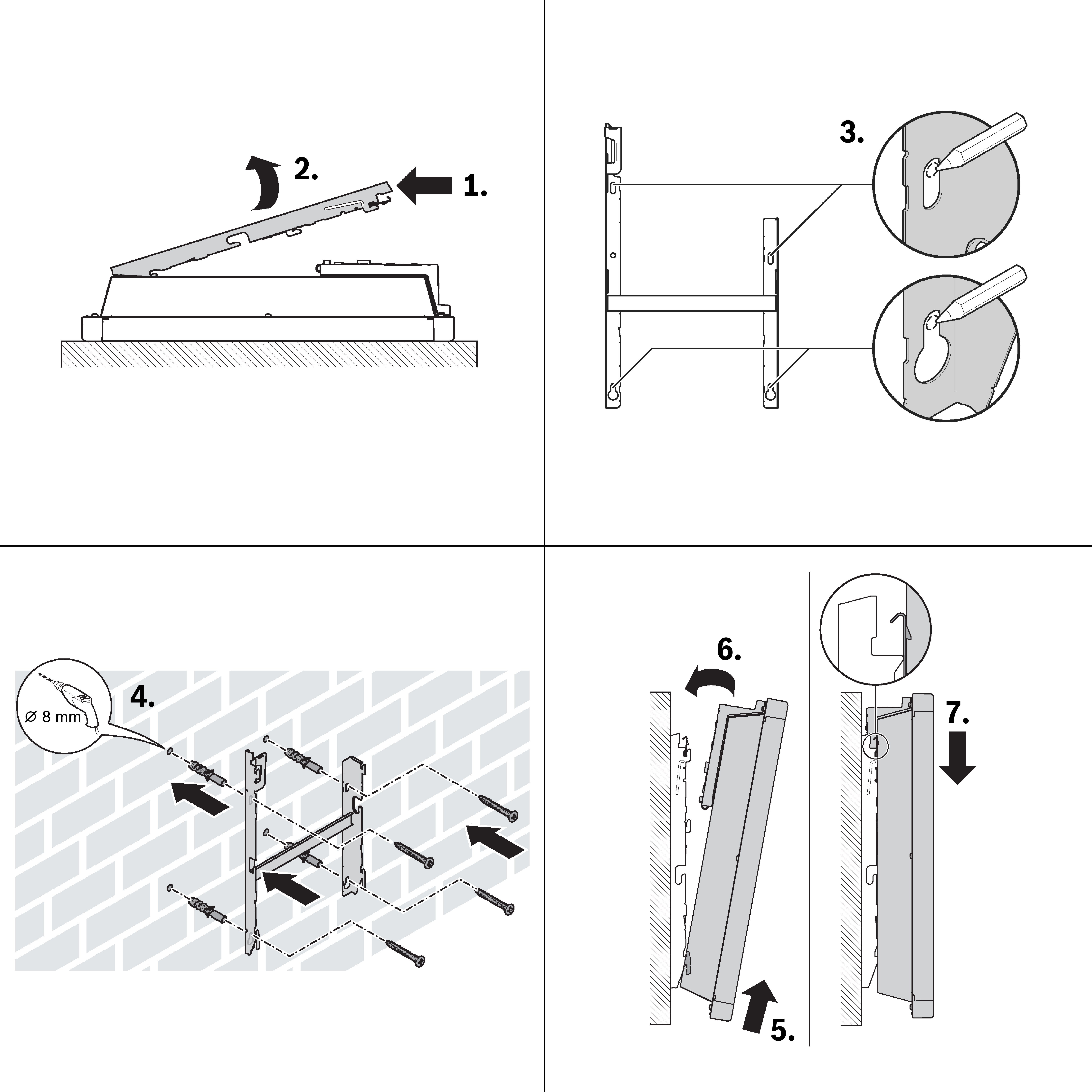 BOSCH Heizgerät Elektrischer Konvektor Heat Convector 4000, 500 W, mit elektronischem Regler und Wochenprogramm