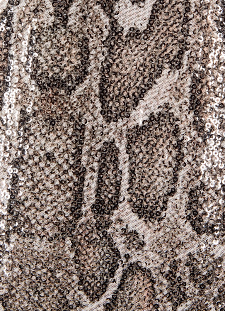 Top semitrasparente con paillettes e stampa leopardata Beaumont Pepper