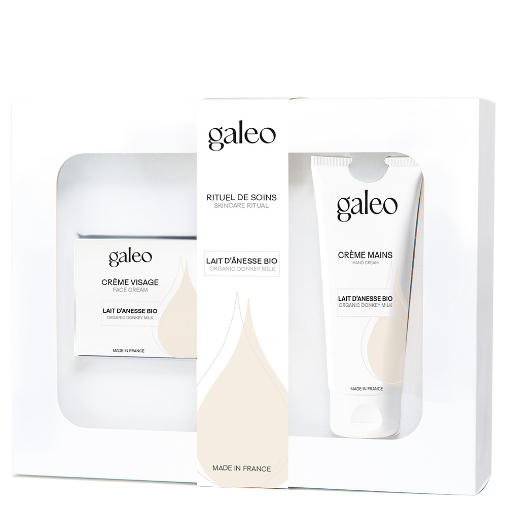 galeo COFFRETS DUO VISAGE ET MAINS - LAIT D'ÂNESSE BIOLOGIQUE Coffret