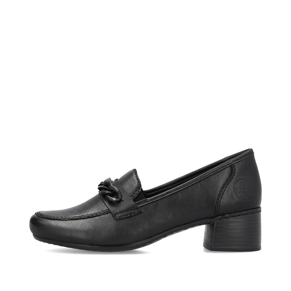 RIEKER Klassische Slipper schwarz