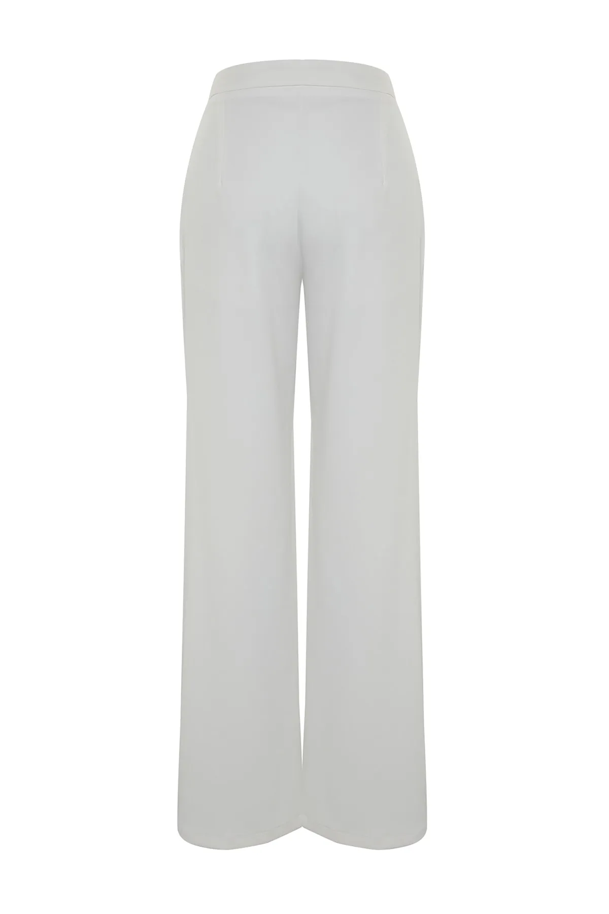 Trendyol Collection  Ecru gefütterte gewebte Brauthose TPRSS23PL00021