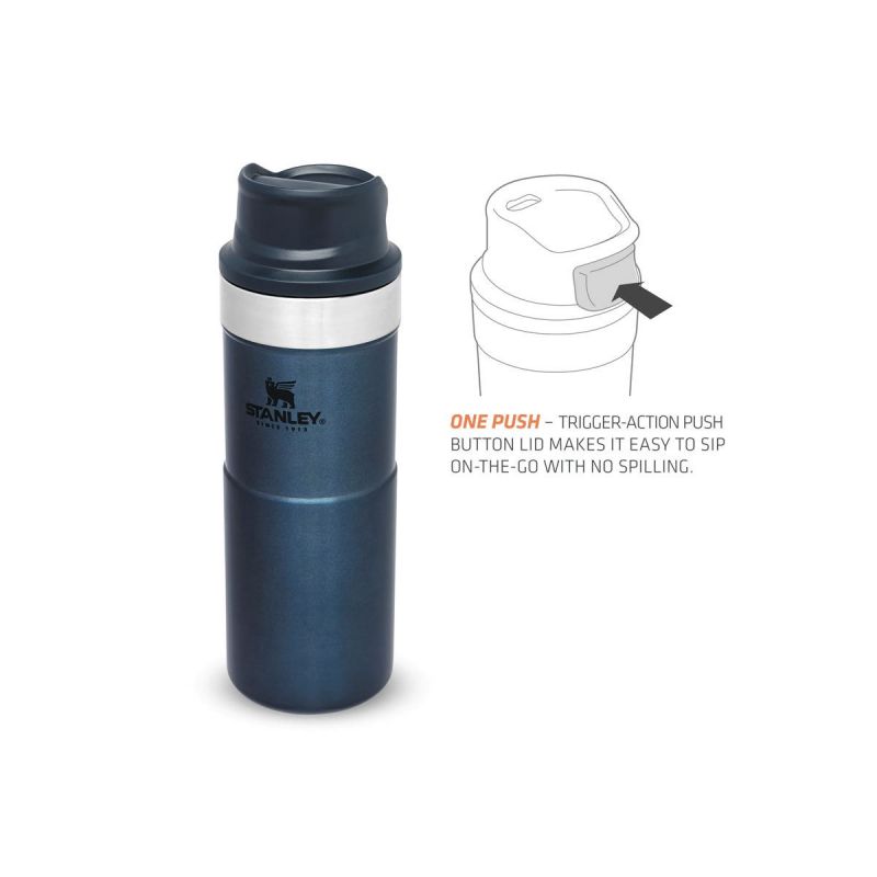 Stanley Thermoflasche, Classic Trigger-Action Travel Mug 12oz \/ 350ml Nightfall