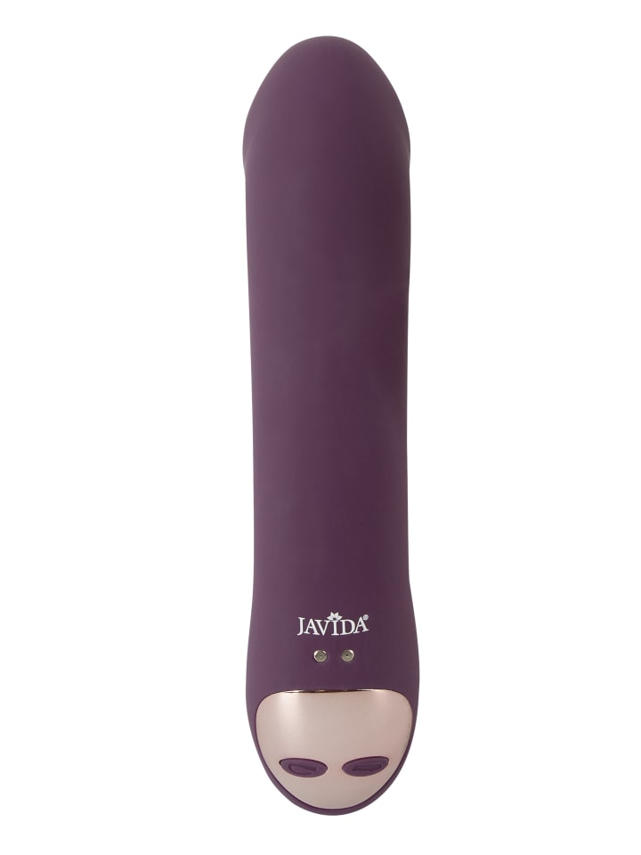 Javida Vibrator Nodding Tip Vibrator with Stimulator in lila günstig kaufen 18,5 cm