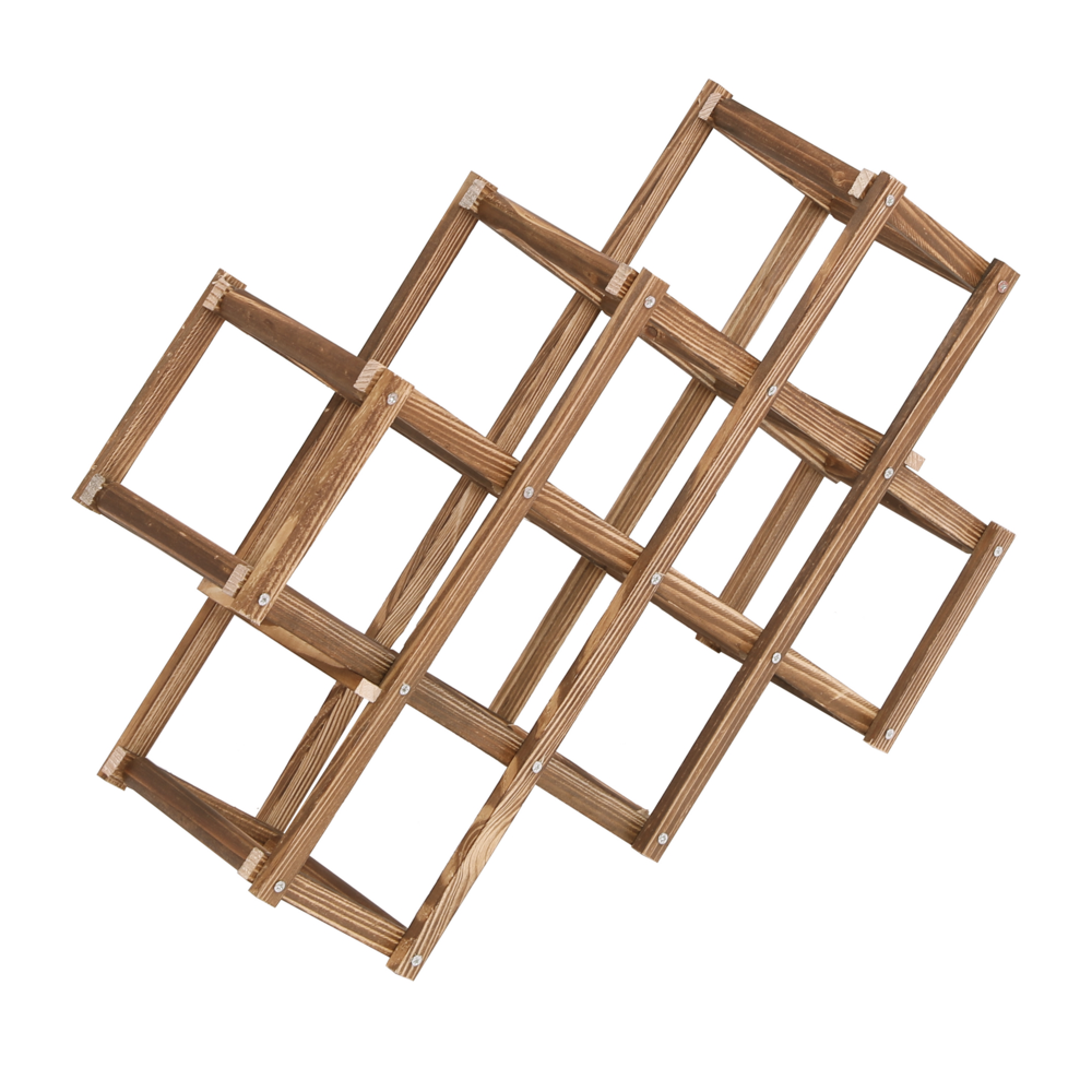Happy Home Happy Home Weinregal für 10 Flaschen faltbar HWR16-HOL Holz