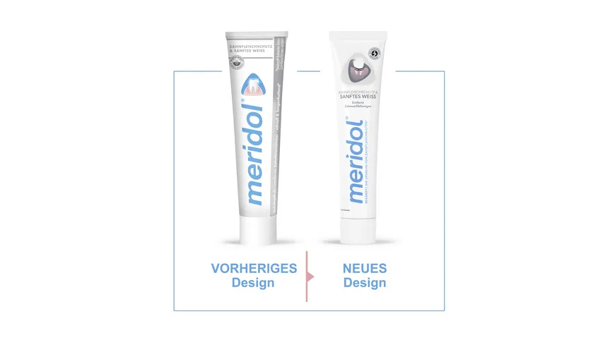 meridol Zahnpasta Sanftes Weiss - Zahncreme schützt vor Zahnfleischentzündungen, für natürlich weiße Zähne 75 ml