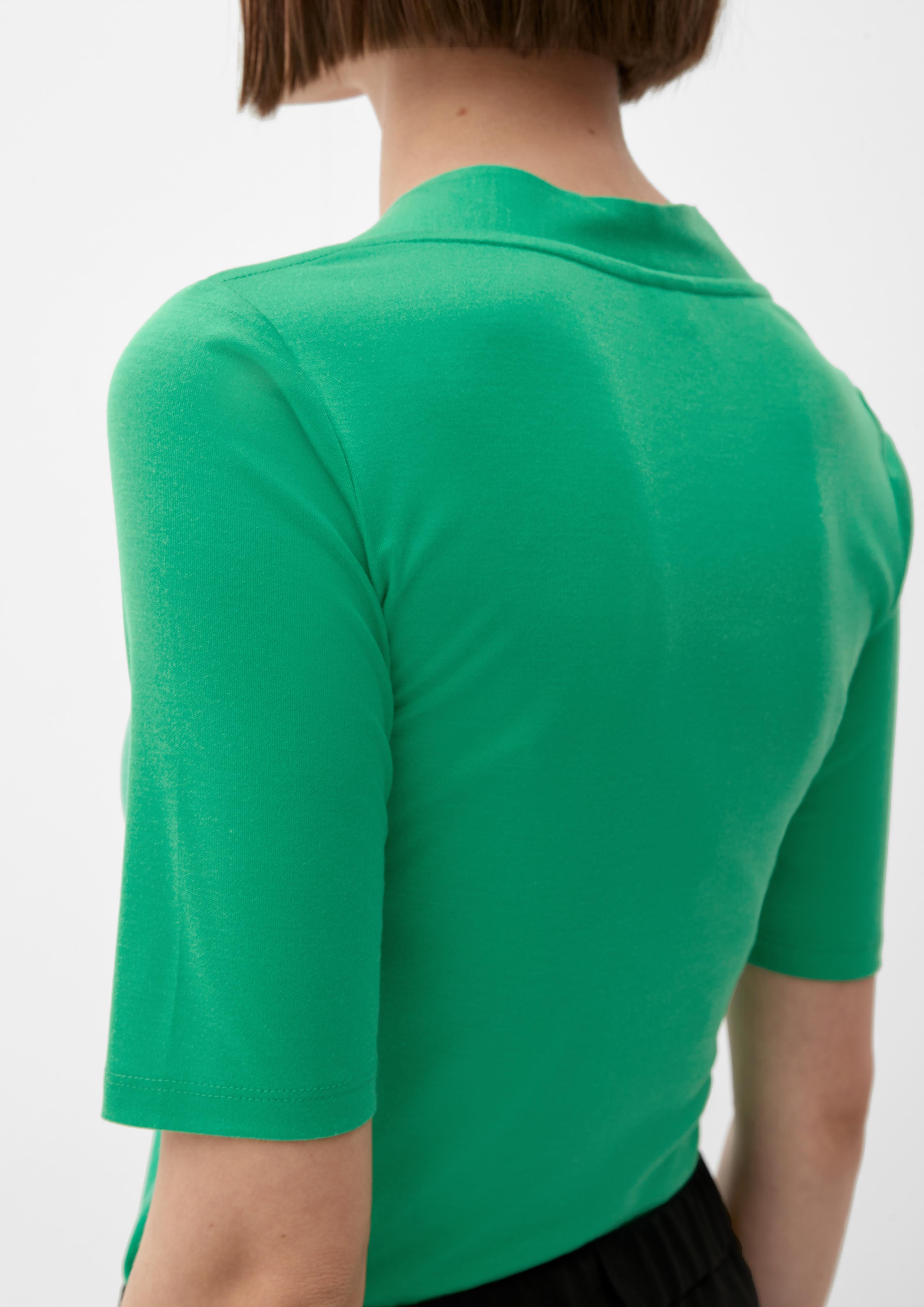 Lyocell-Shirt mit V-Ausschnitt  2132579-7588