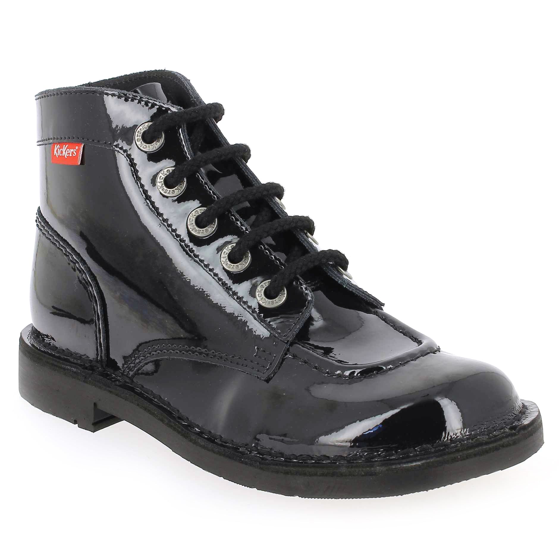 Kickers  KICK COLOR VERNIS - Noir