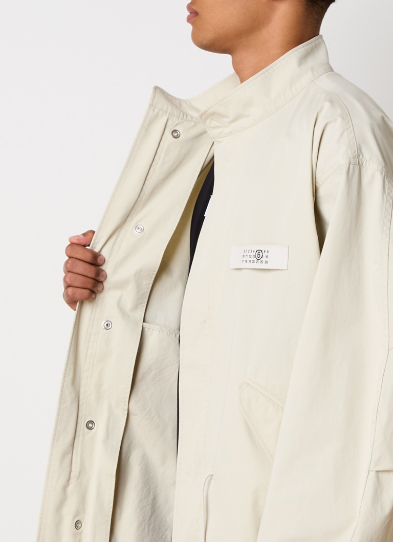 MM6 Parka with flap pockets and drawstring