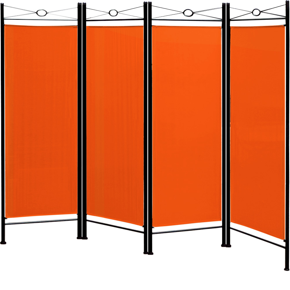 Casaria Deuba Paravent Raumteiler in orange