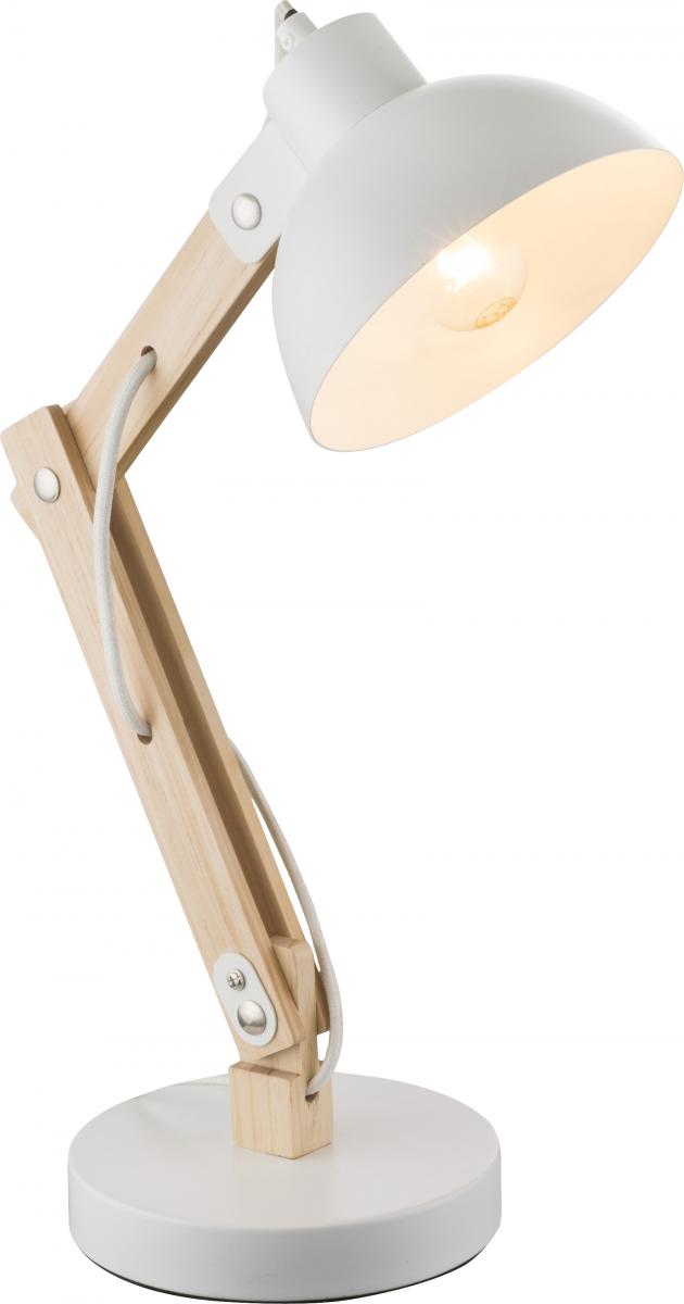 Globo Lighting - TONGARIRO - Tischleuchte Holz hell hell, 1x E27