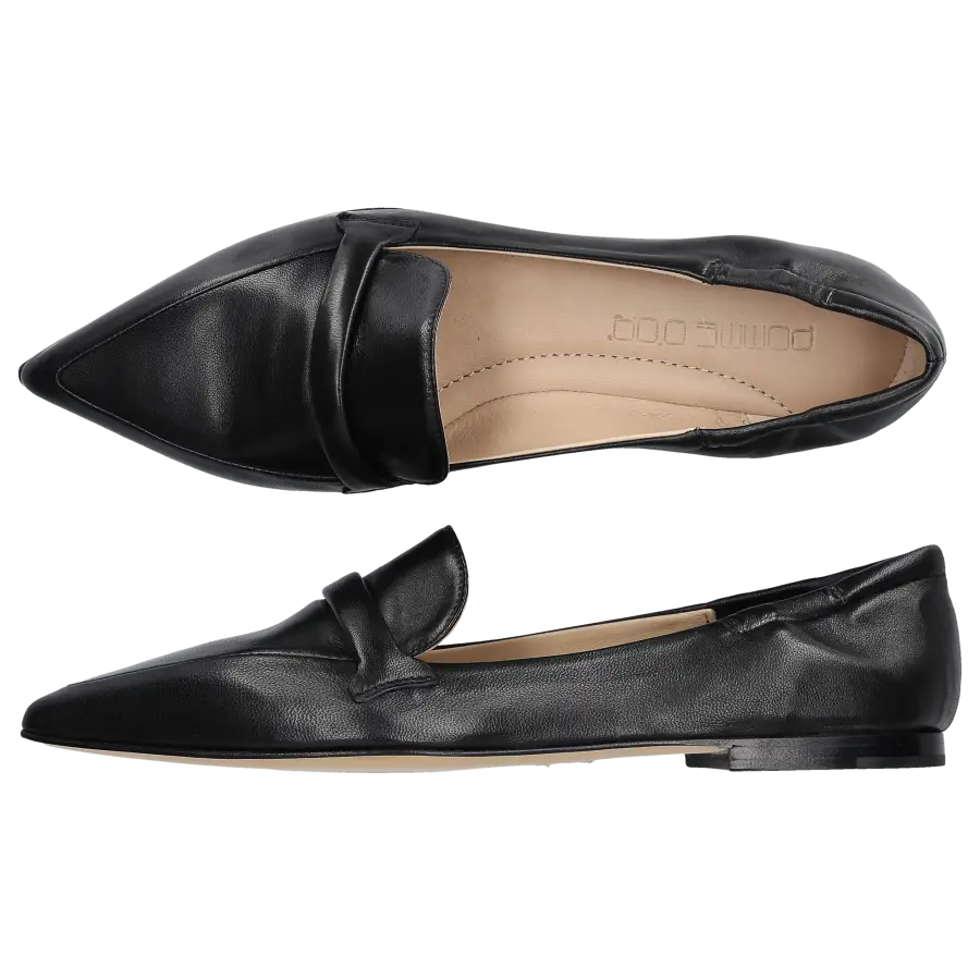 Pomme D`OR - Ballerinas 0730 Nappaleder - schwarz
