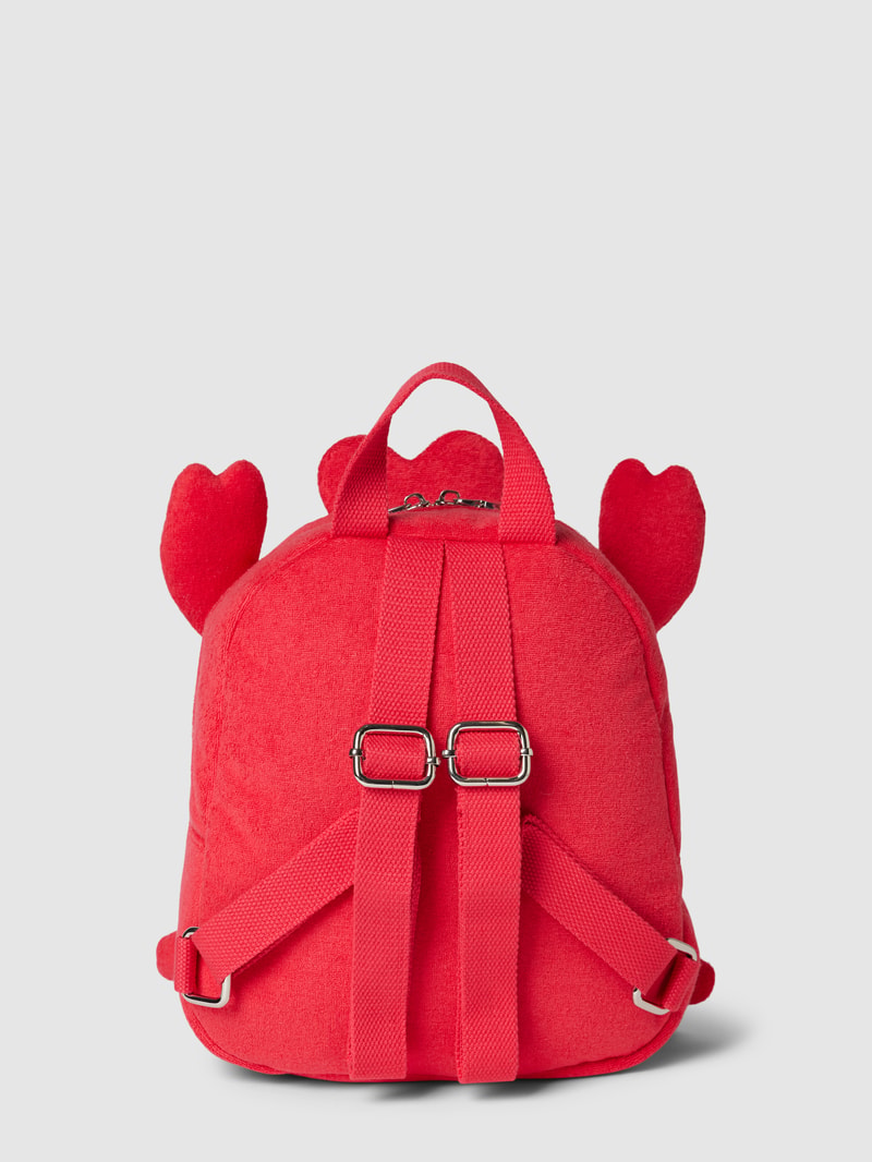 Rucksack aus Frottee mit Zier-Applikationen Modell 'TERRY' in dunkel orange
